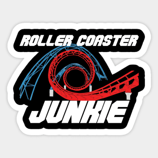 Roller Coaster Junkie Sticker